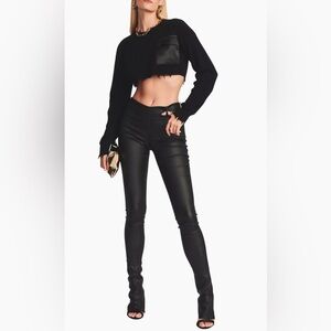 Retrofete Women’s Danica Pants Coated Black (Size 32)